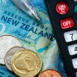 New Zealand money and calculator