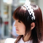 A Cosplay maid in Tokyo's Akihabara district